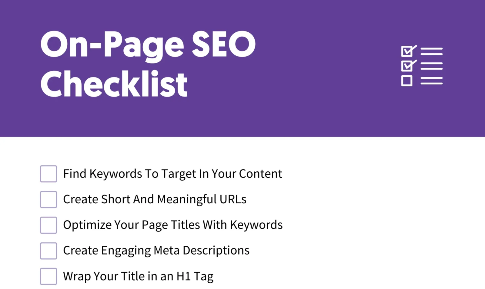 On Page SEO Checklist: Boost Your Rankings with These Must-Have Elements