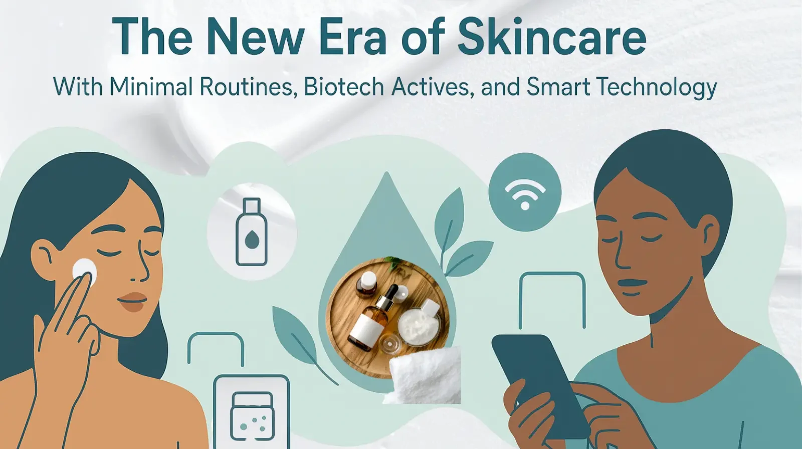 The New Era of Skincare — With Minimal Routines, Biotech Actives, and Smart Technology