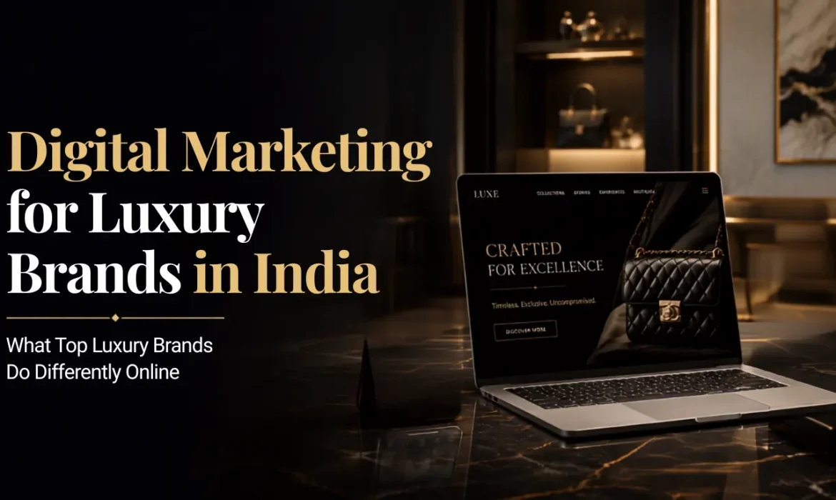 Digital marketing for luxury brands with premium luxury branding and online customer engagement