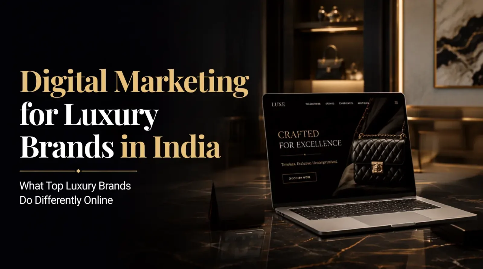 Digital marketing for luxury brands with premium luxury branding and online customer engagement