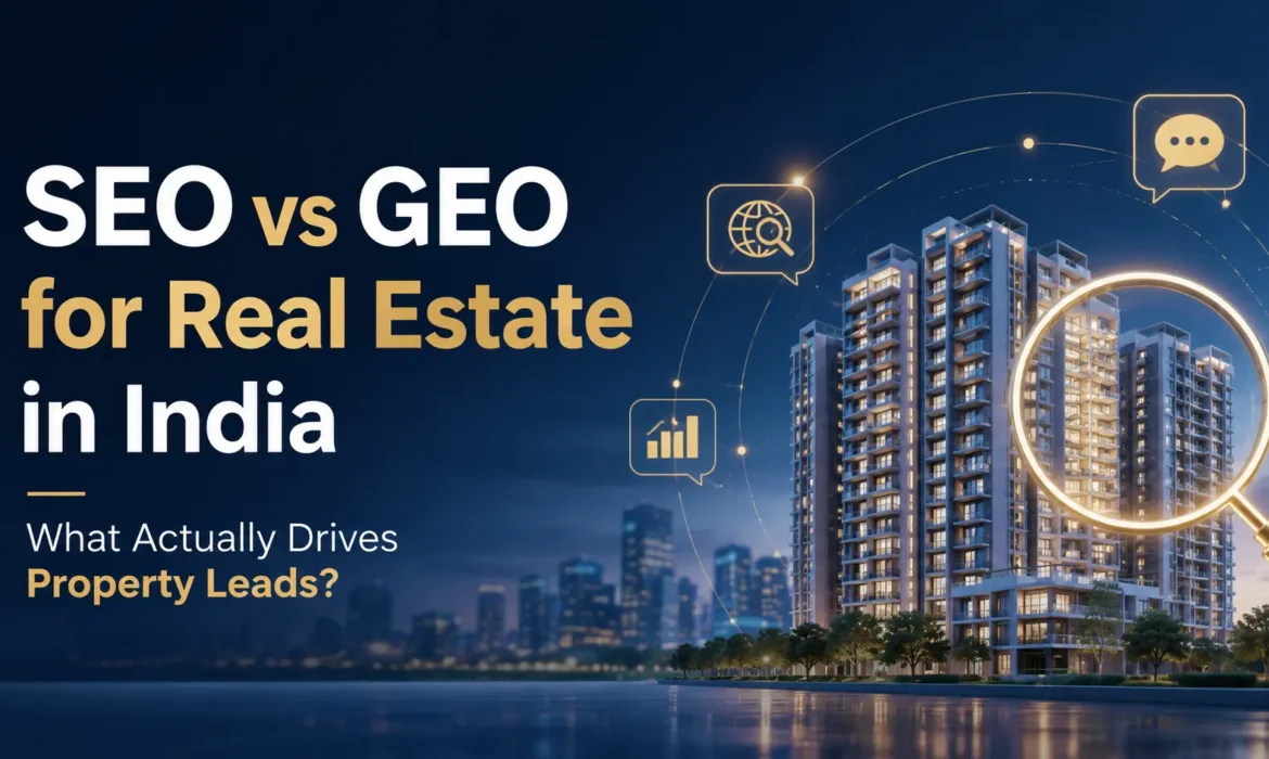 SEO vs GEO for Real Estate – Digital Marketing Strategies for Property Leads in India