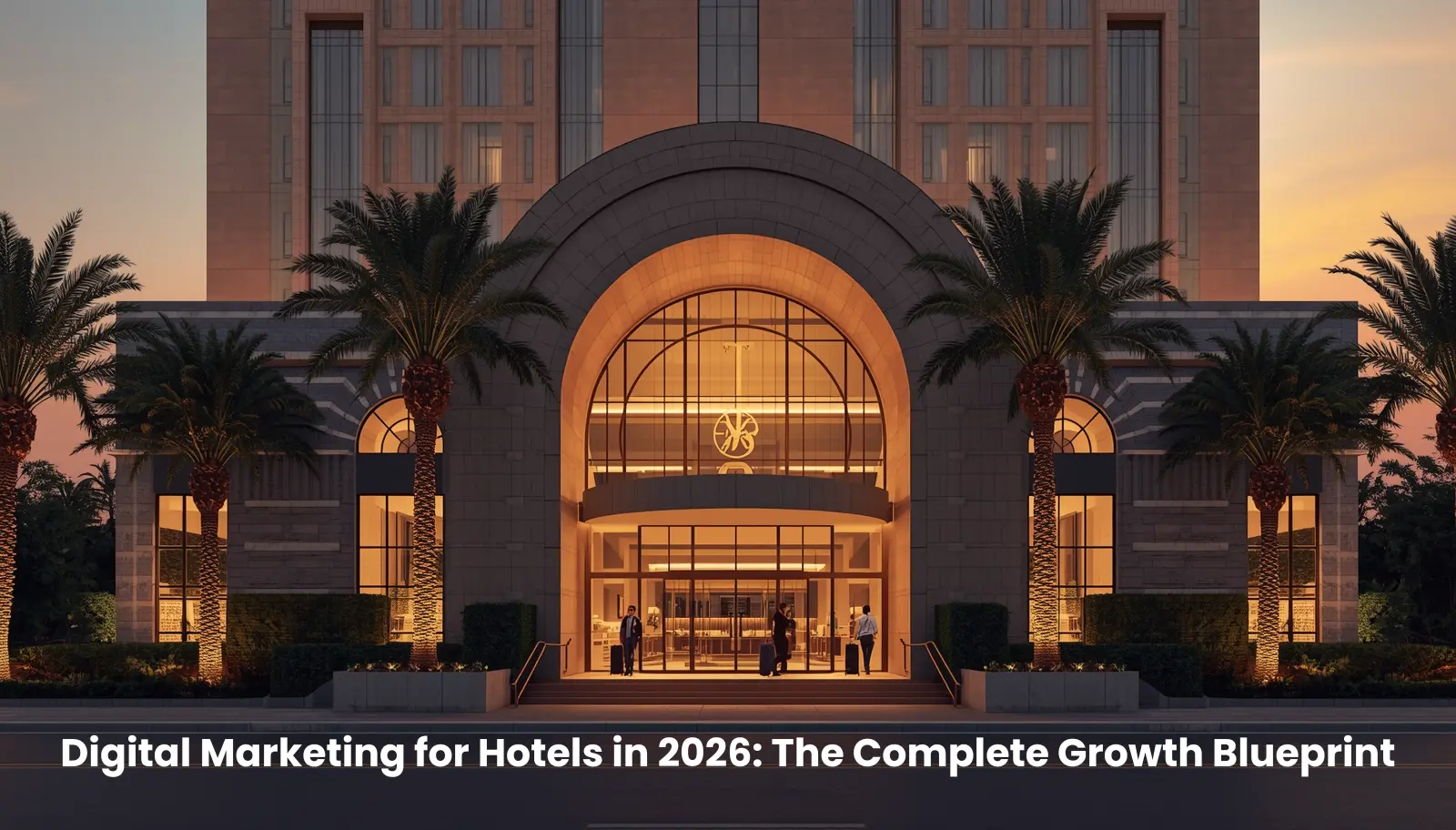 Digital Marketing for Hotels in 2026 The Complete Growth Blueprint digital marketing for hotels concept with luxury hotel exterior and guest experience
