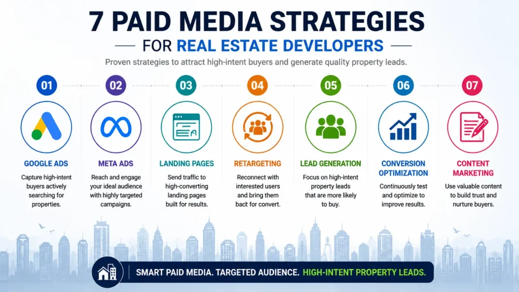 7 Media Strategies for paid media banner