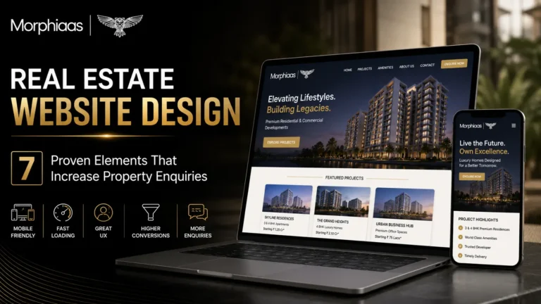 Real estate web design featured img Real estate website design banner