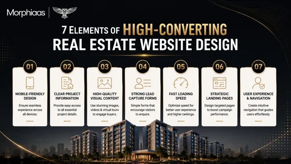 7 elements of real estate website design banner