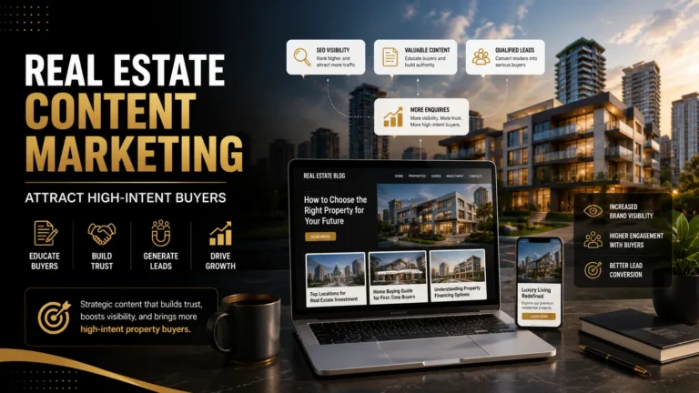 Real Estate Content Marketing helping developers attract high-intent buyers