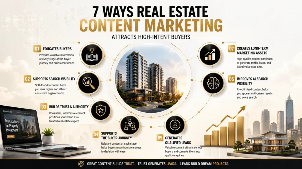 Real Estate Content Marketing strategy for attracting qualified property buyers