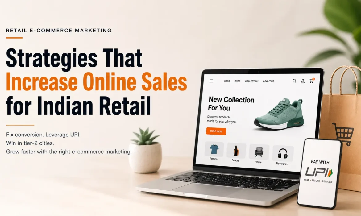 Retail E-commerce marketing strategies to increase online sales for Indian retail