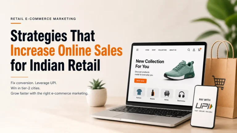 E-commerce Marketing Strategies for Indian Retail Retail E-commerce marketing strategies to increase online sales for Indian retail
