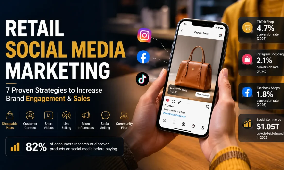 Retail social media marketing strategies to increase brand engagement and sales