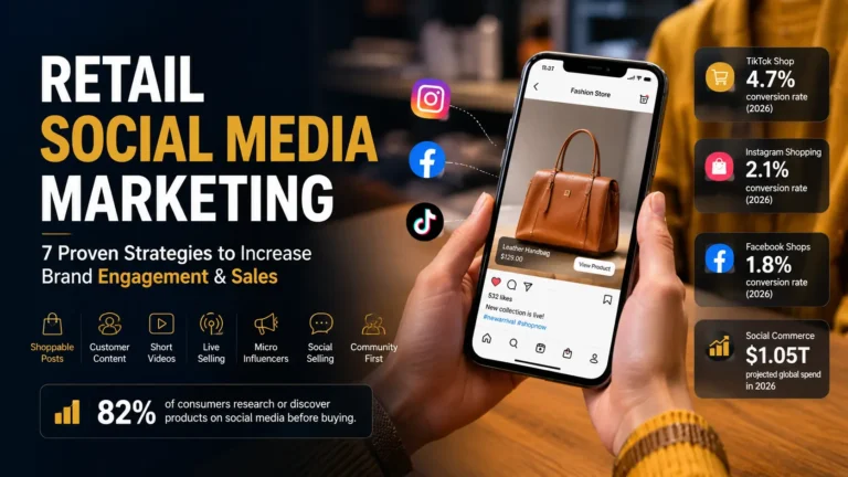 Retail social media marketing strategies to increase brand engagement and sales