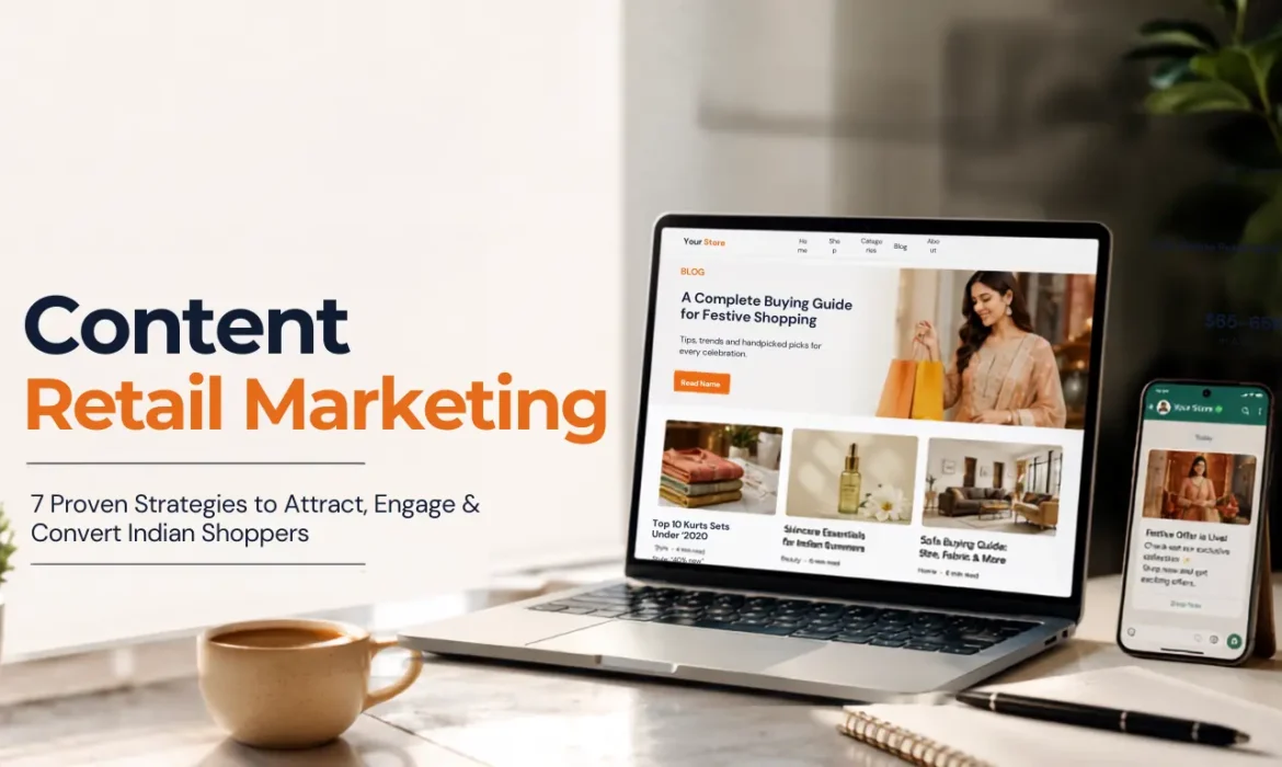 Content Retail Marketing strategies for Indian retailers using SEO, WhatsApp, AI search, and short-form video