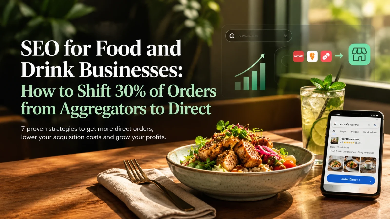 SEO for food and drink businesses to shift orders from aggregators to direct