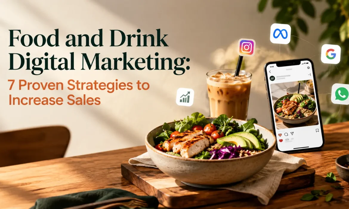 Food and drink digital marketing strategies for increasing F&B sales through digital channels