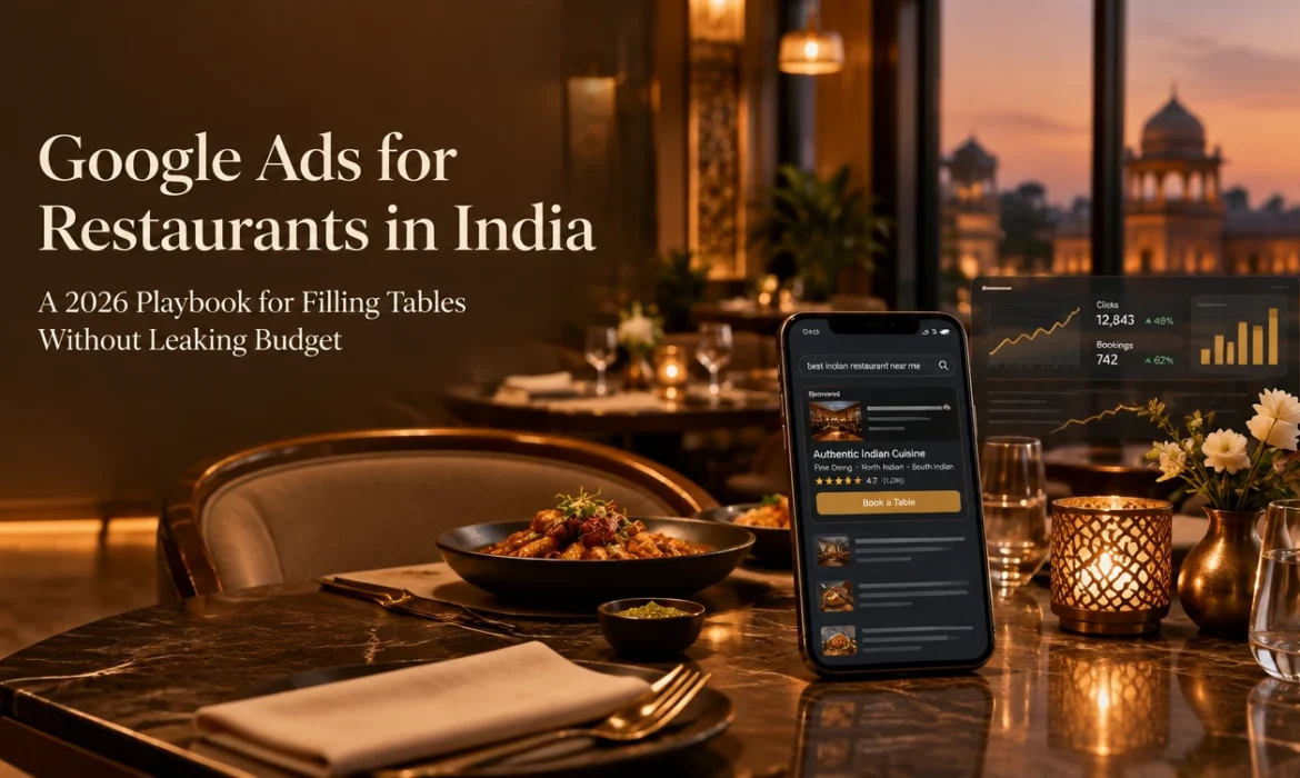 Google Ads for restaurants in India 2026 playbook for filling restaurant tables