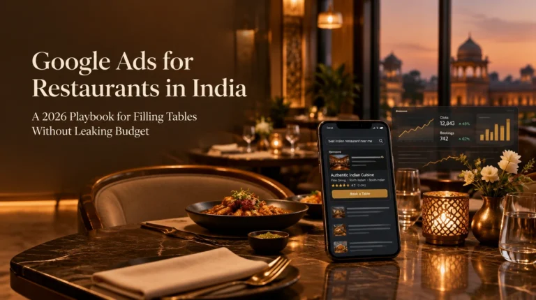 Google Ads for Restaurants in India Google Ads for restaurants in India 2026 playbook for filling restaurant tables
