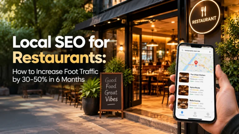 Local SEO for Restaurants: Increase Foot Traffic Local SEO for restaurants to increase foot traffic