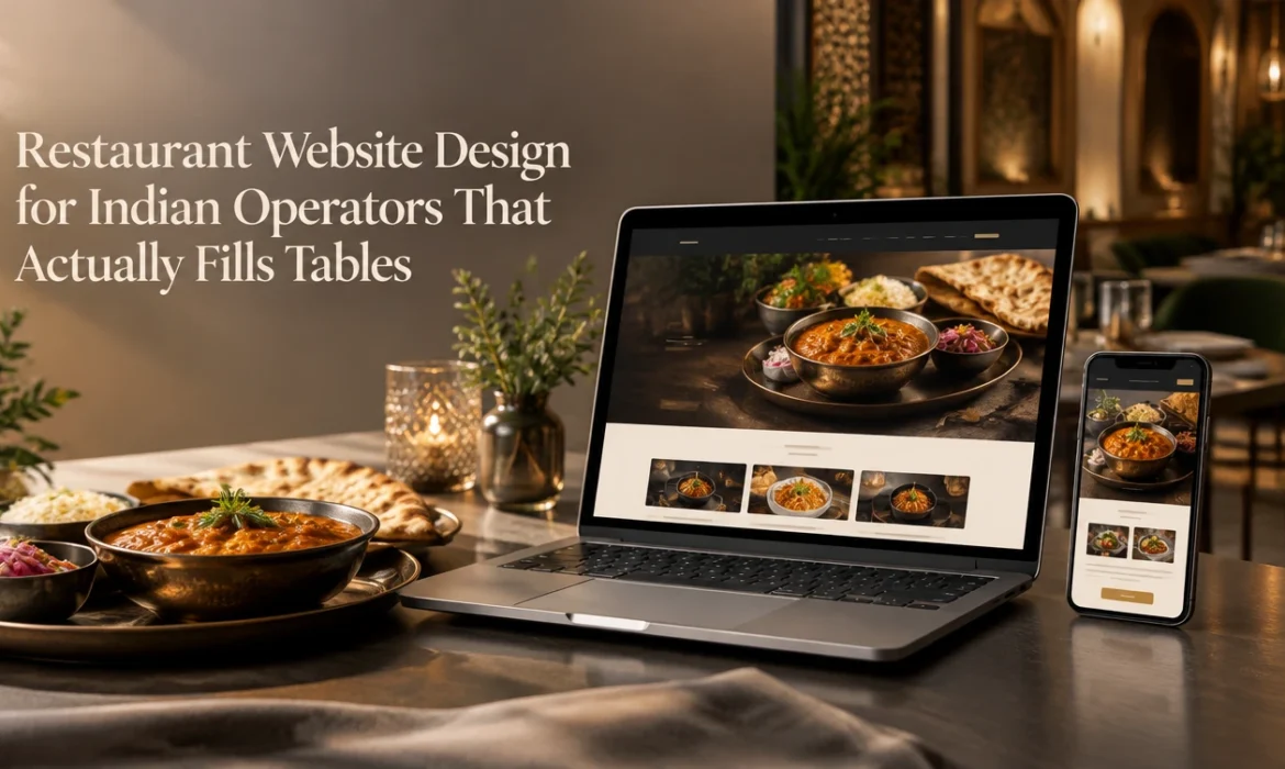Restaurant website design for Indian restaurant operators