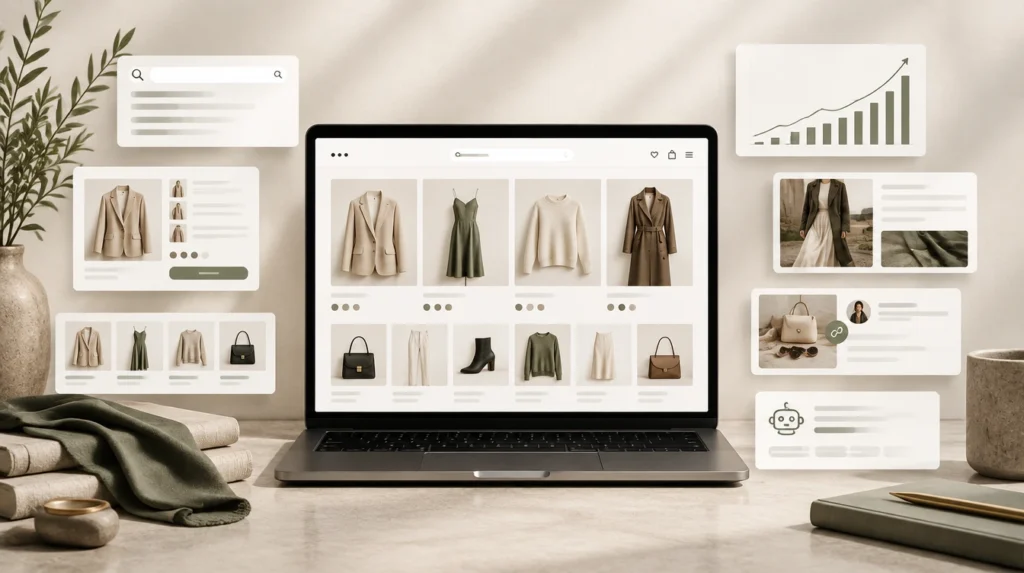 7 Fashion SEO Strategies for Organic Traffic Fashion SEO strategies to increase organic traffic through product pages, collection optimization, content marketing, and search visibility.