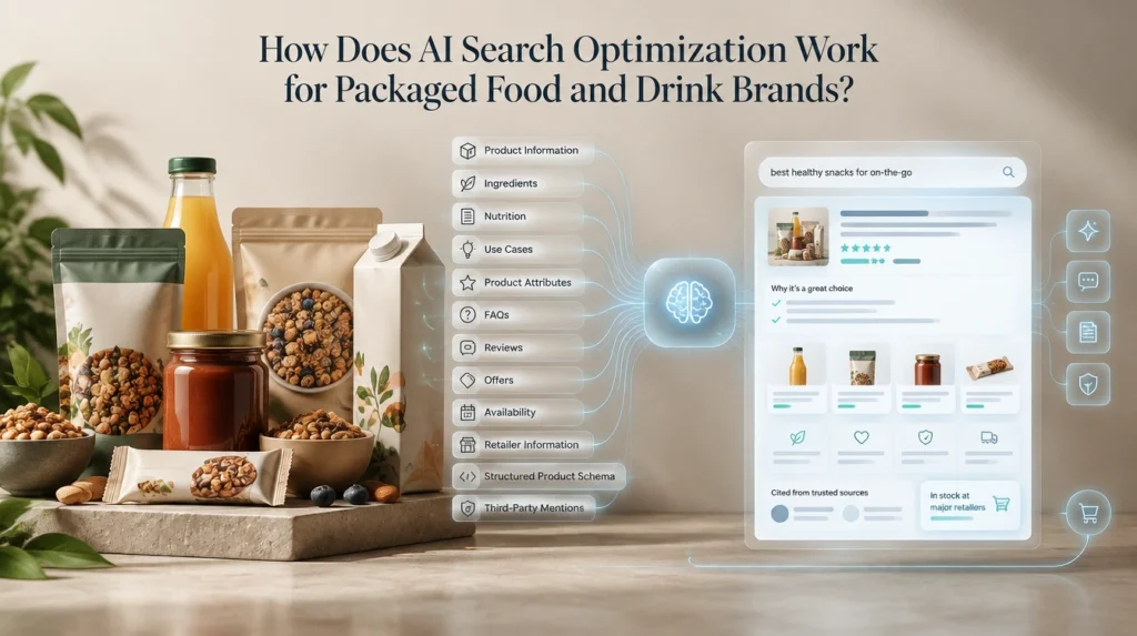 AI Search Optimization for Packaged Food & Drink AI search optimization for packaged food and drink brands