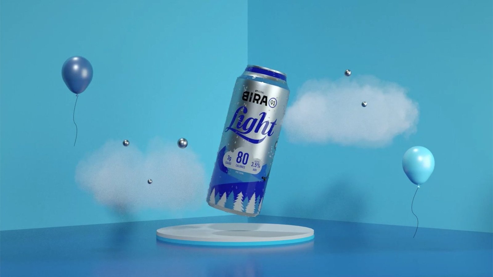 Brand positioning film still: the less the calories, the less the guilt