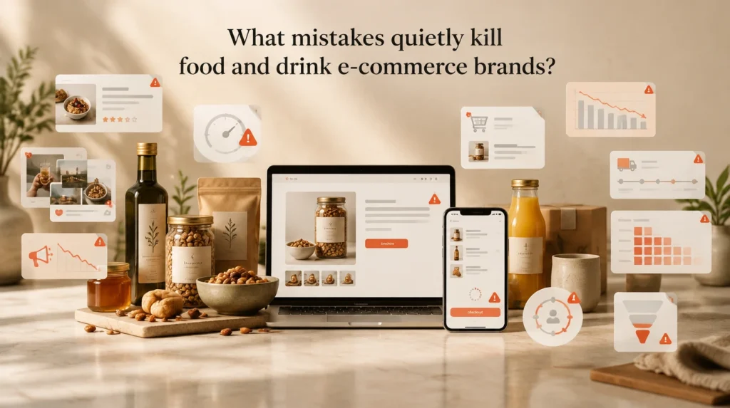 Food and Drink E-Commerce Mistakes Food and drink e-commerce mistakes that quietly reduce online sales and customer retention