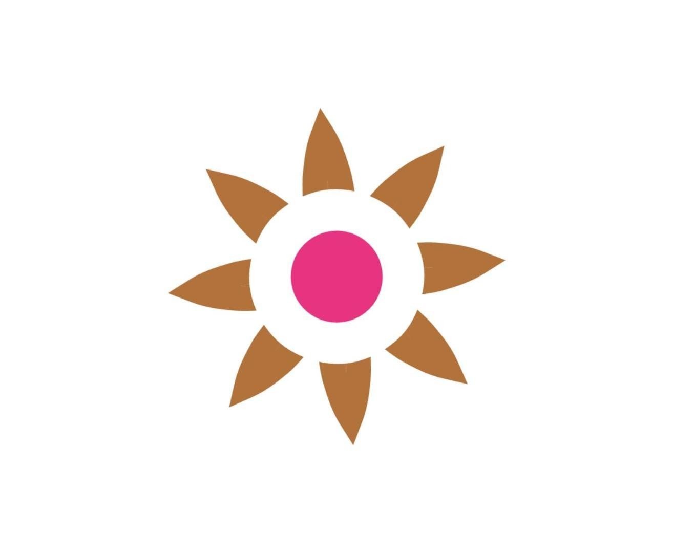Kamet brand motif, flower emblem