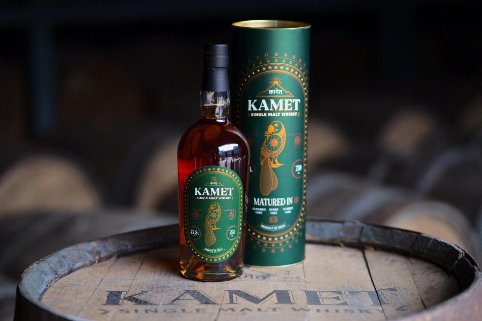 Kamet bottle and canister in warm studio light