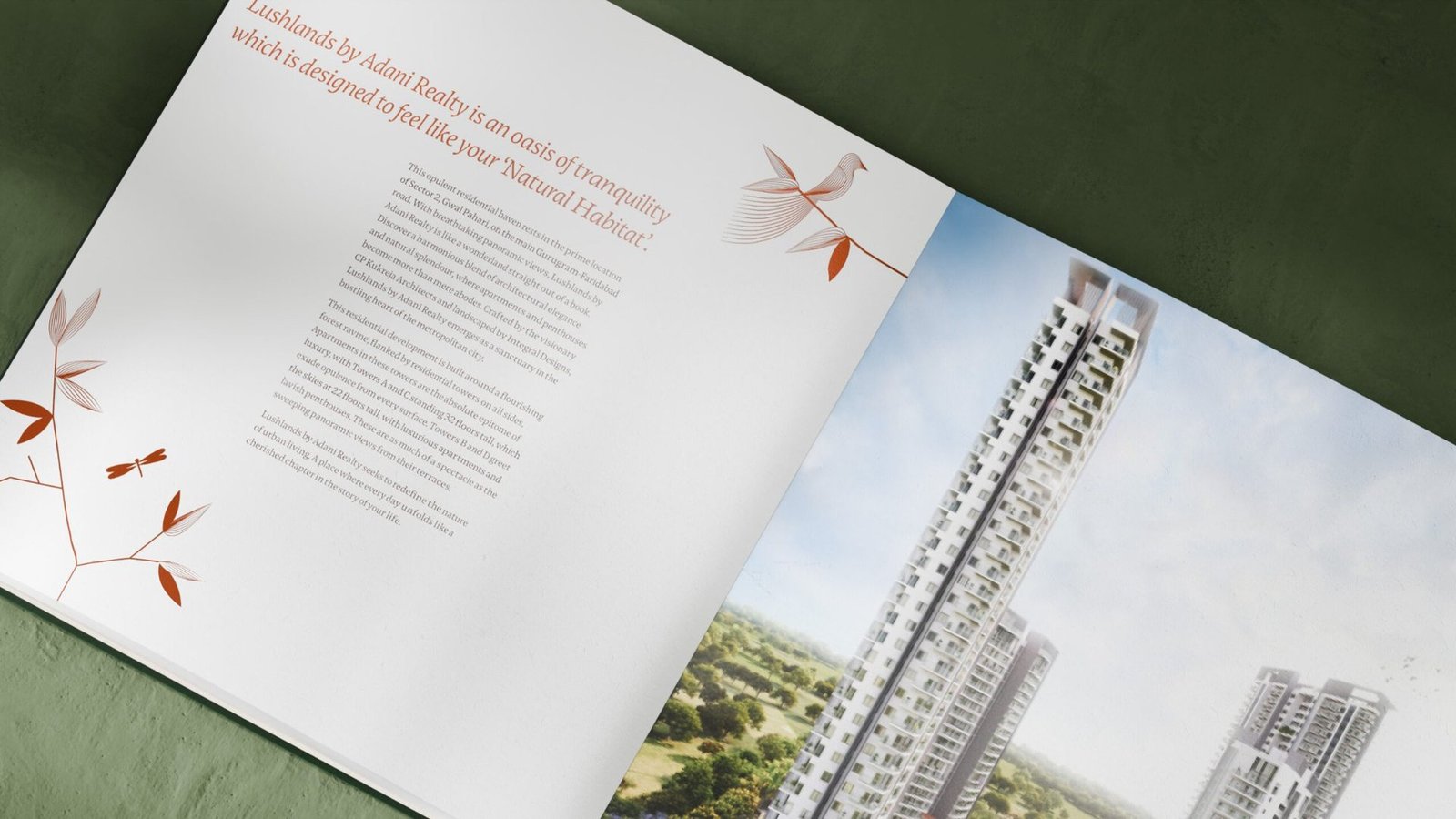 Lushlands by Adani Realty brand touchpoint