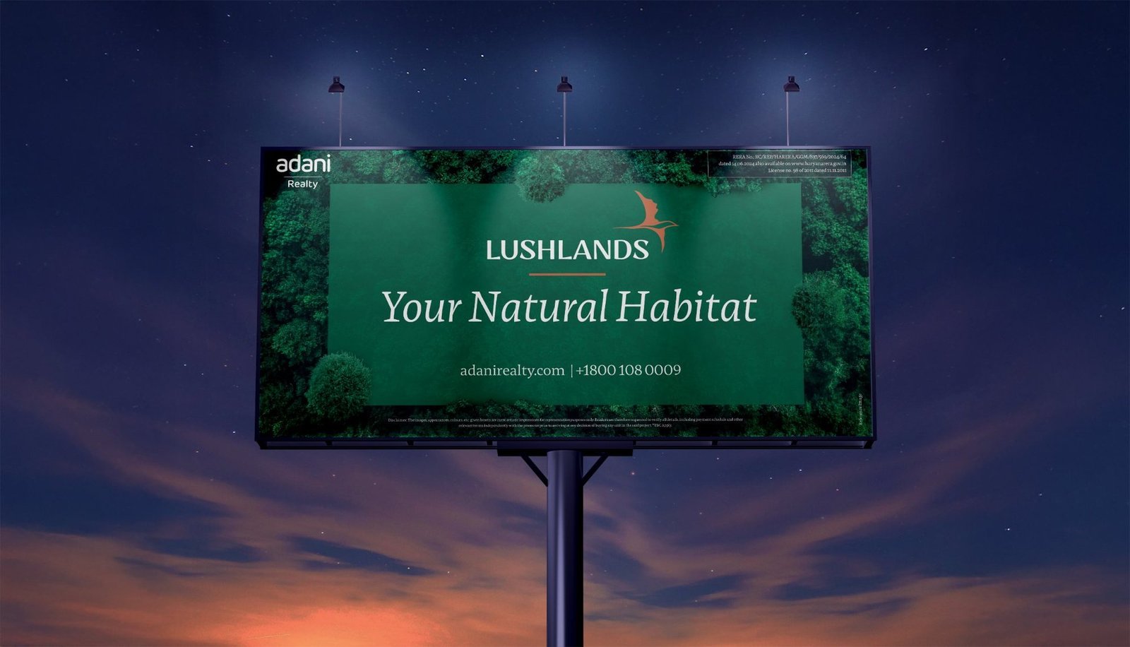 Lushlands by Adani Realty brand touchpoint