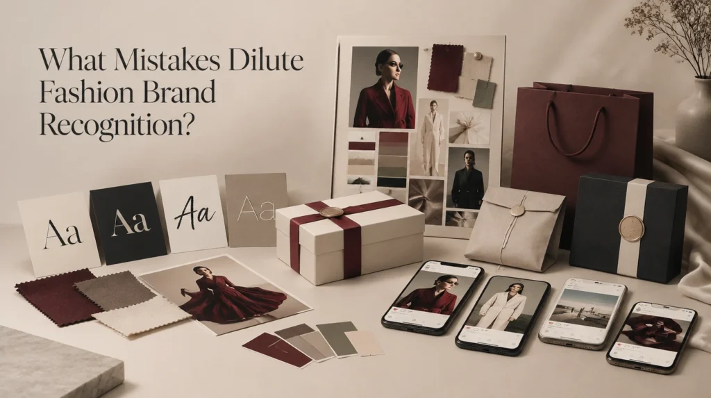 Common mistakes that weaken fashion brand recognition